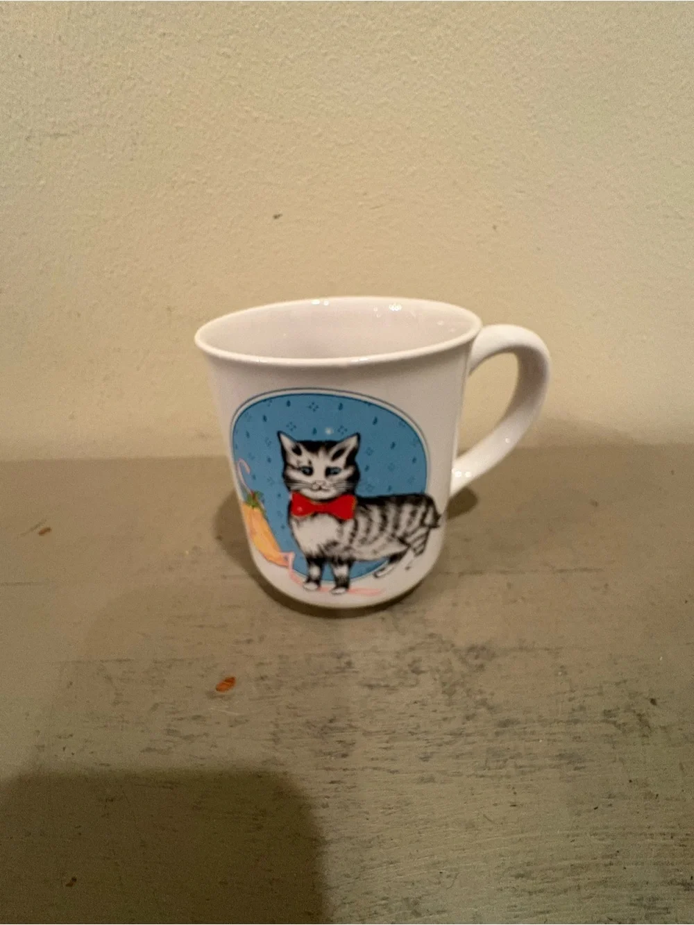 VTG 1985 Ceramic Cat Coffee/Tea Mug